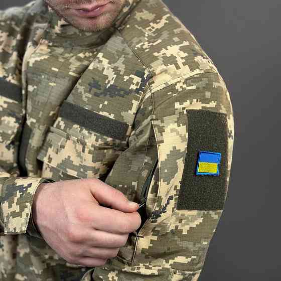 Мужской тактический китель демисезонный с карманами пиксель Pobedov Rip-Stop L Киев