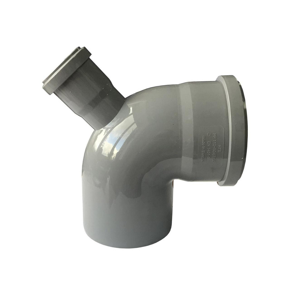 Коліно VSplast 110x90° з вiдводом 50х67° (000018612) Київ - фото 2