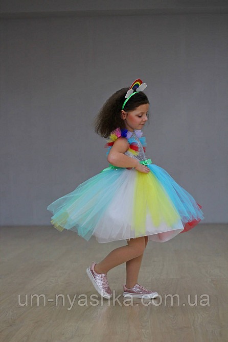 Платье Радуги, Единорожки |  Разноцветное нарядное платье Кривой Рог - изображение 7