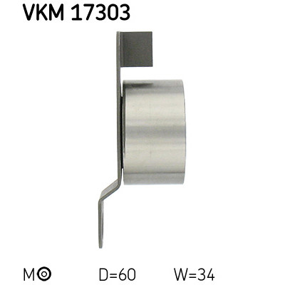 Ролик натягувача ременя SKF VKM 17303 Вінниця - фото 3
