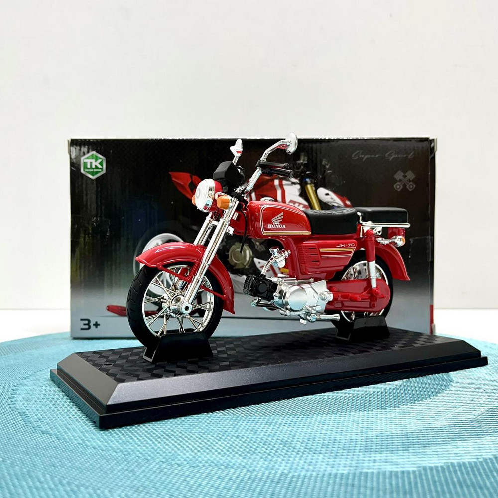 Мотоцикл металопластиковий звуки підсвічування гумові амортизація елементи 1:12 Червоний (BG 68-765) Чернігів - фото 8