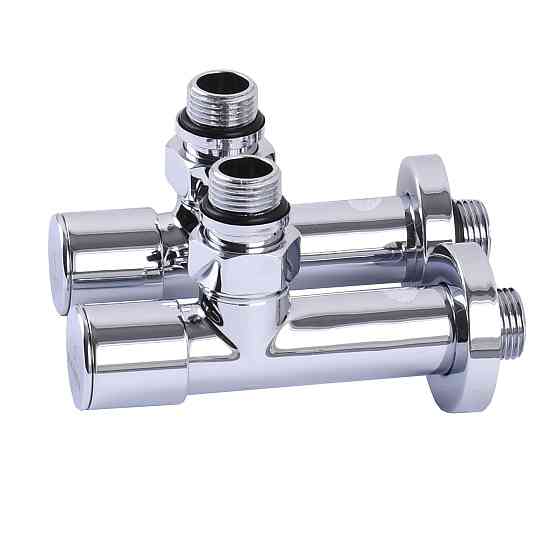 Кран вентильний кутовий з американкою SOLOMON LUX 1/2″ CHROM 7777 (2шт. КОМПЛЕК )   (1уп) Луцк