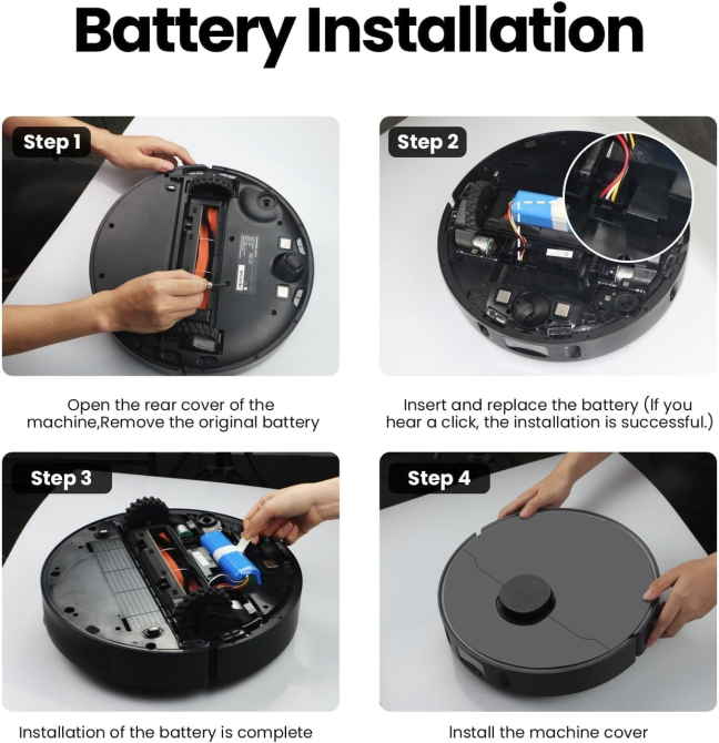 Акумулятор ANTIEE 2600 мАг 14,4 В для Xiaomi Mi G1 / Vacuum-Mop Essential, Panasonic, Phicomm, Puppyoo, Flyco Київ - фото 8