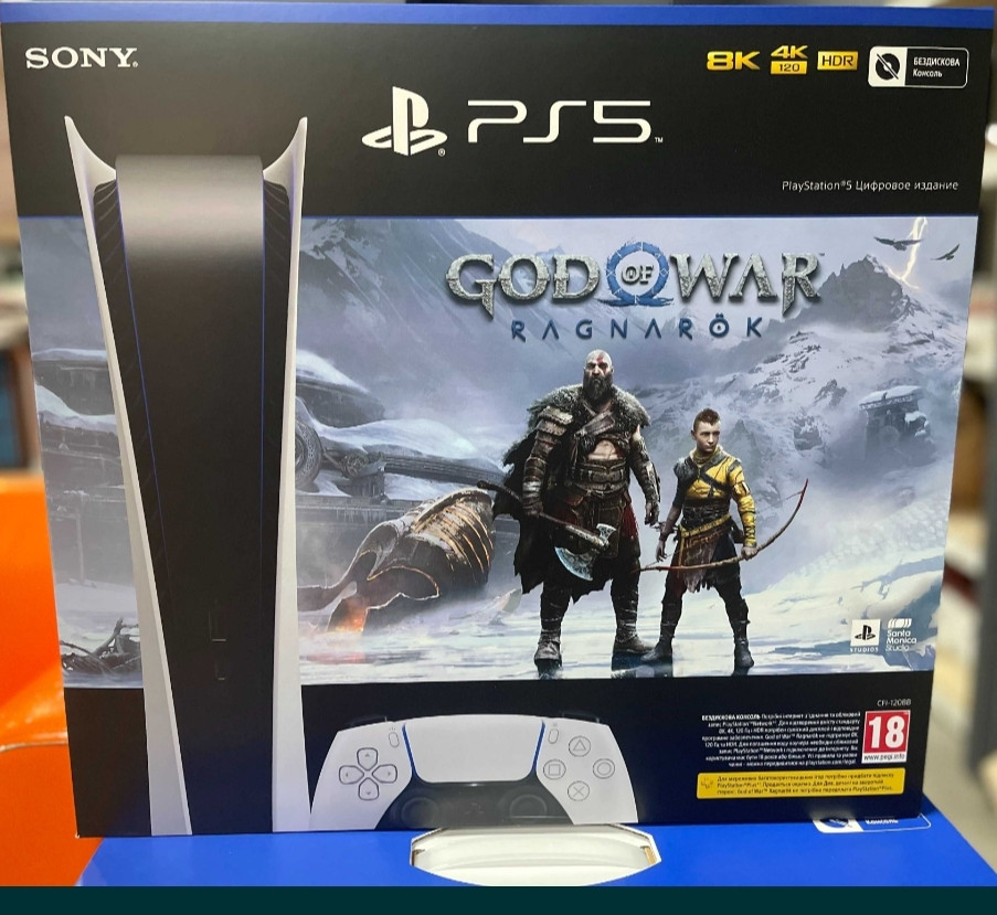 Ігрова консоль: Sony PlayStation 5 Digital Edition + God Of War Ragnarok Харків - фото 1