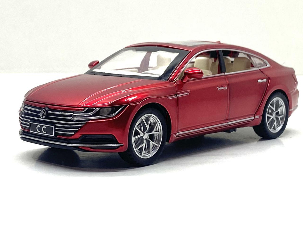 Машинка металева Volkswagen Passat SS 1:32 світло звук Червона (GT-01200) Чернігів - фото 1