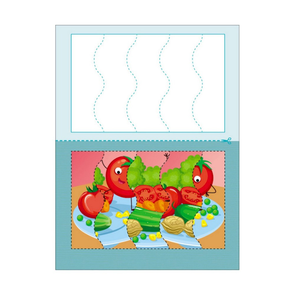 Розвиваючі зошити "Смаколики" 20409 пазли-розрізалки Вінниця - фото 4