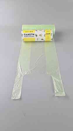 Майка фасовочная в рулоне 200шт  №22х45 (10мк)зеленая  (1 рул) Харьков