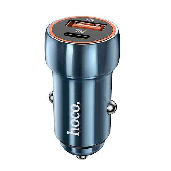 Зарядний пристрій для авто HOCO Z46A Blue Whale 20W Київ