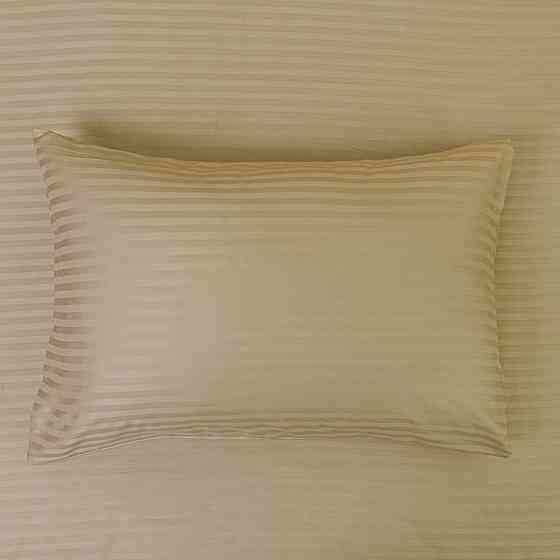 Наволочка страйп сатин на подушку 70х70 см 125 г/м2 YouStar 1 шт. (Пепельный) Сумы