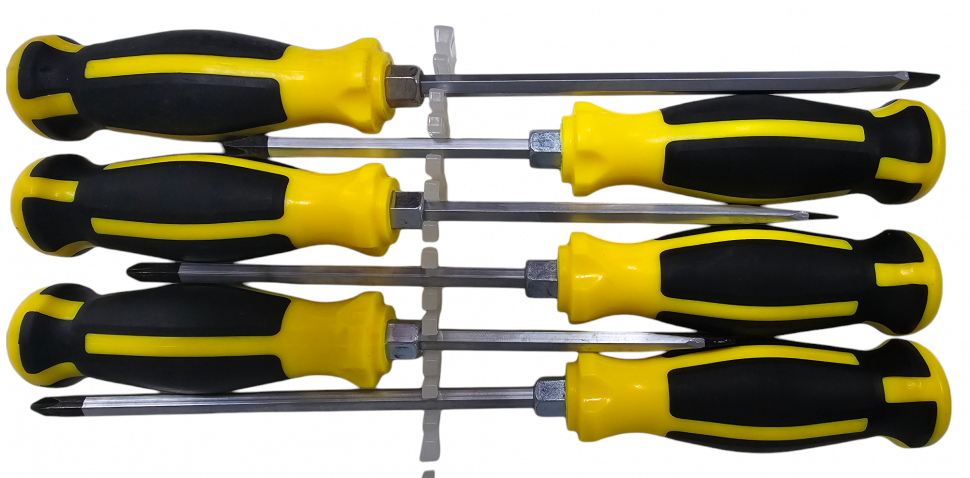 HK-311 Набір ударних силових викруток 6 шт Cr-V, PH2, посилений наконечник, під молоток Одеса - фото 2