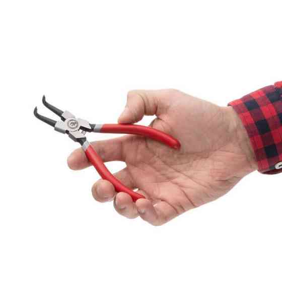 Щипці вигнуті INTERTOOL HT-7006, 150 мм - для внутрішнього монтажу кілець Львів