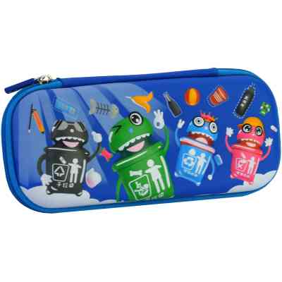 Пенал Cool For School з тисненням 1 відділення Блакитний (B-8614-blue) Вінниця