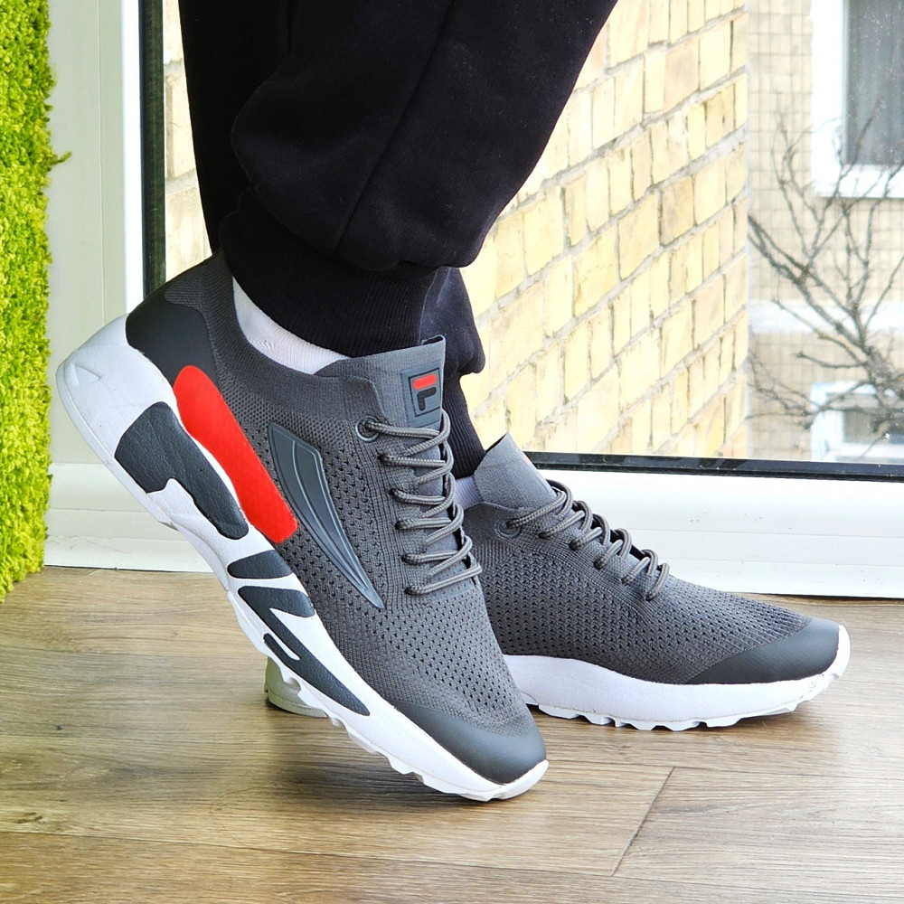 Кроссовки FILA Серые Мужские Фила (размеры: 41,42,43,45) Видео Обзор Днепр - изображение 6