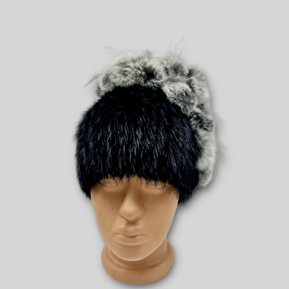 Шапка хутряна жіноча виноград Каріна Чорний Харків - фото 3