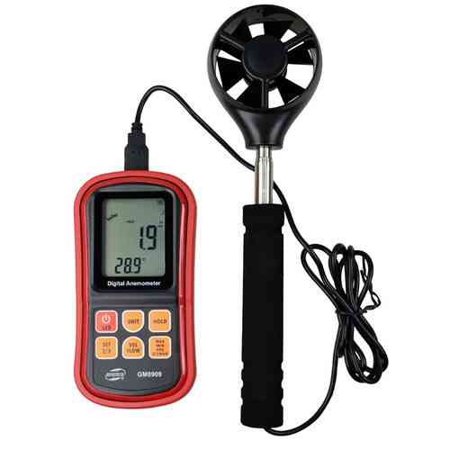 Анемометр (вимірювач потоку повітря) 0,3-45 м/с, 0-45 °C BENETECH GM8909 Чернігів
