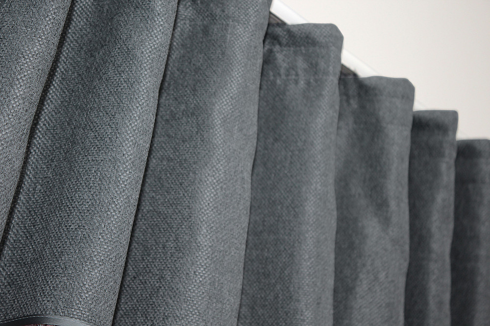 Кухонные шторы VR-Textil № 073к с ламбрекеном и подхватами розово-золотистый с серым 275х170 см (52-0370) Киев - изображение 5