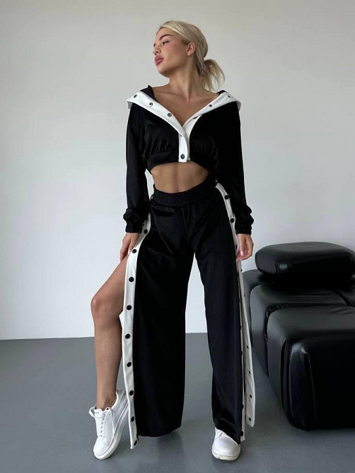 Жіночий стильний прогулянковий костюм двійка плюш-велюр Одеса - фото 2