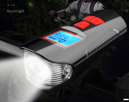 Велофара на кермо з сигналом і спідометром Xanec SFL15 Київ - фото 8