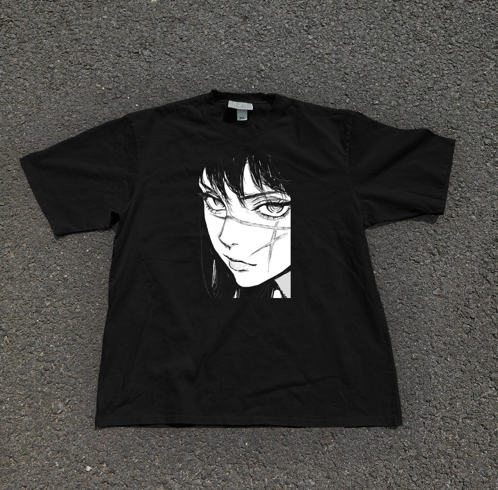 Футболка мужская с принтом аниме Человек-бензопила Йору Аса Митака оверсайз (S/M/L) Черний Днепр - изображение 6