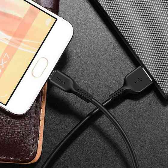 Кабель HOCO X20 USB Micro 2A, 3m, ПВХ, TPE разъемы, цвет черный 6957531068945 Одесса