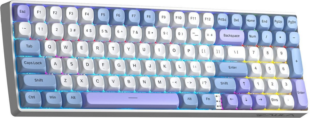 Клавіатура бездротова Aula S100pro Red Switch White/Blue (6948391205762) ( 13752 ) Харків - фото 3