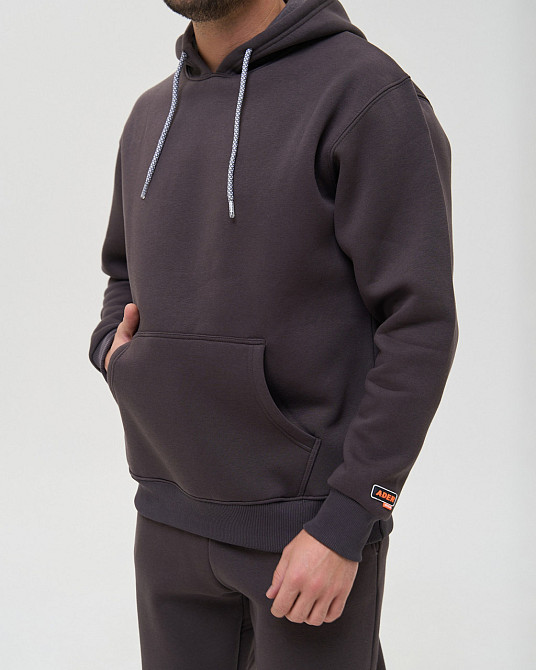 Чоловічий теплий костюм зі штанами та капюшоном — Байка тринитка Tom John 93424 XL Київ - фото 9