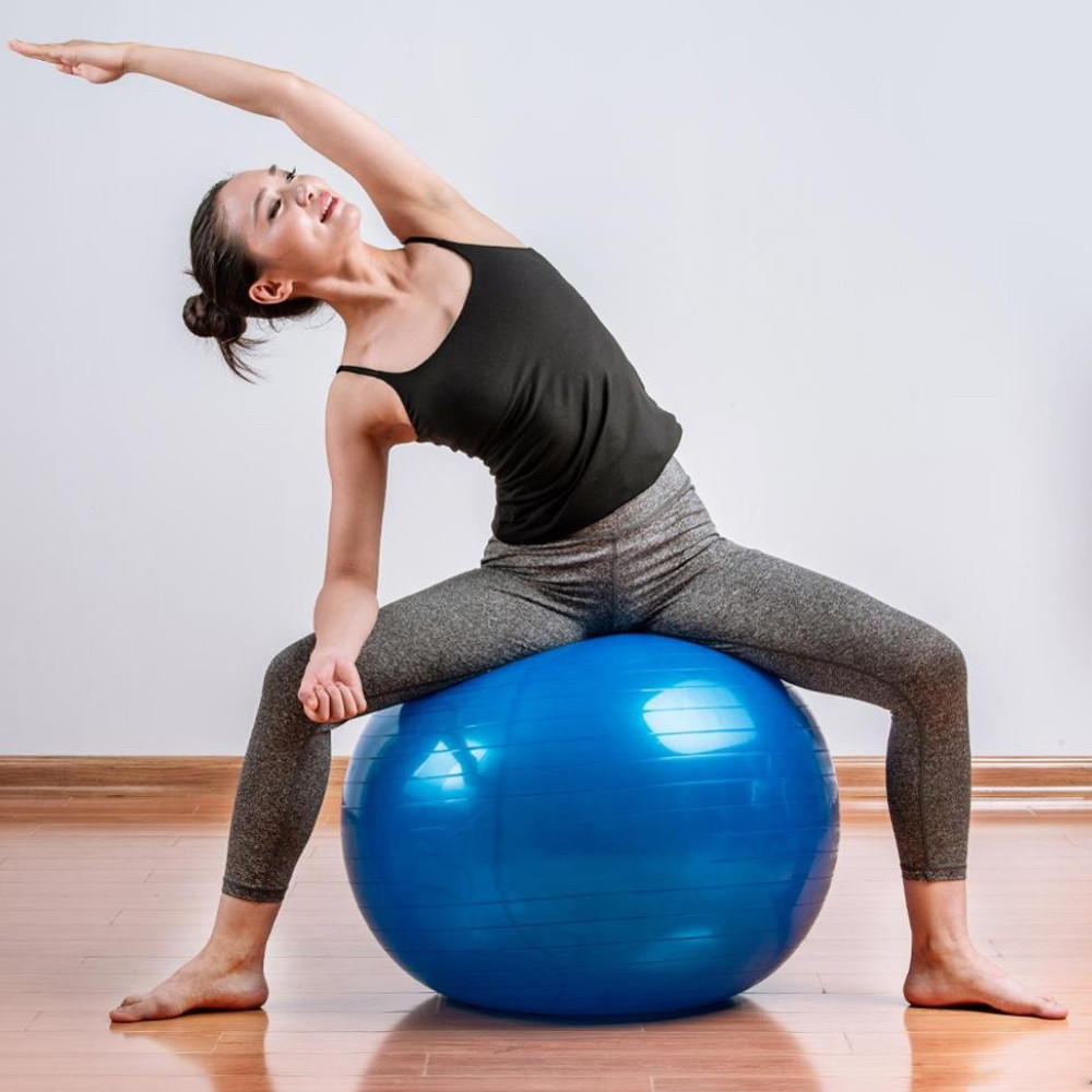 М'яч для фітнесу (фітбол) 60 см до 200 кг,Синій SBR Київ - фото 6