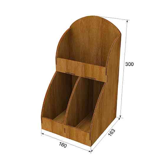 Органайзер для чая (дерево) 160х163х300 Киев
