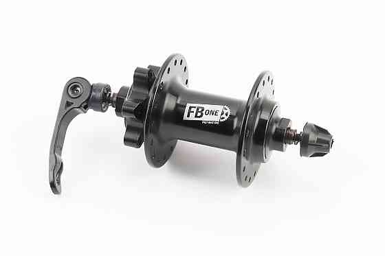 Втулка передня MTB алюмінієва 14Gx32H, Disk-brake, 2 пром-підшипники 6200 2RS, кріпл. ексцентрик, чорна FB-A291В Київ