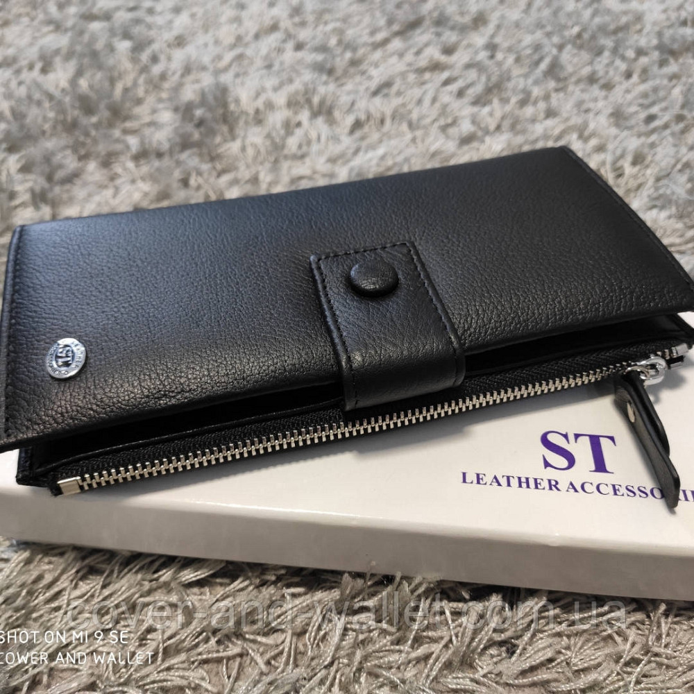 Кожаный мужской кошелек клатч на много карточек с ремешком для руки ST 1432 Киев - изображение 2