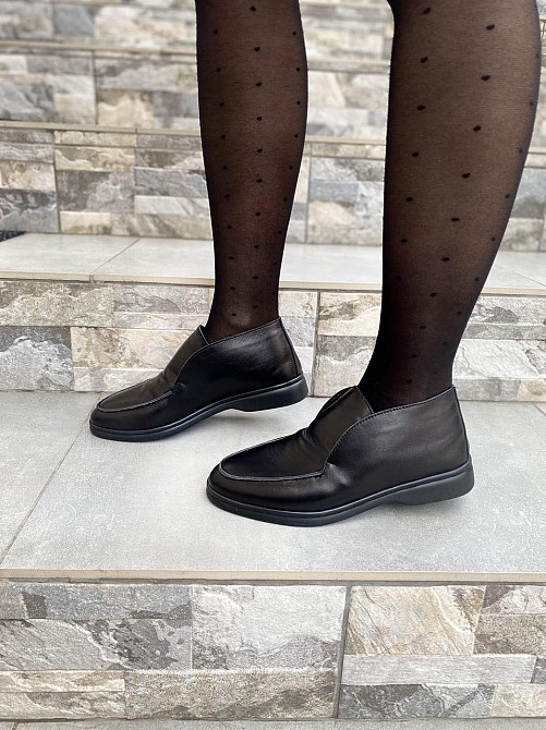 Черевики жіночі RONE чорні натуральна шкіра зима 37р.-24см 39р.-25.5см (Lora-2 4275) Коломыя - изображение 9