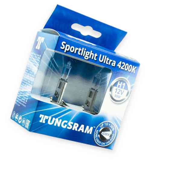 Автолампа 12V 55W Tungsram Sportlight Ultra 4200K H1 Мукачево