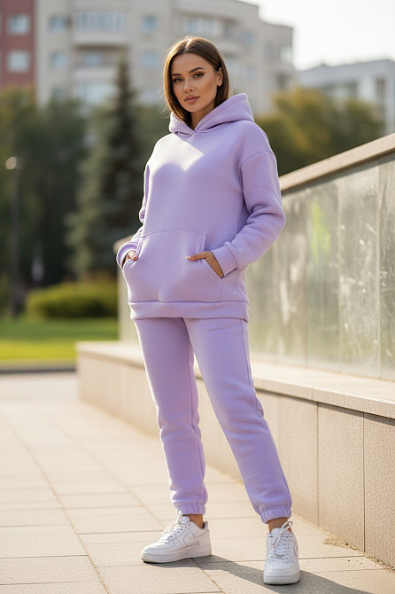 Теплий костюм жіночий Бузковий L/XL Харків - фото 4