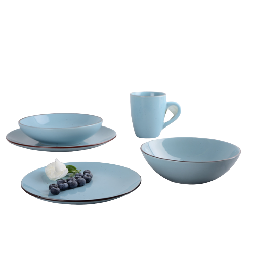 Тарілка обідня Terra 26,7см YF6002-1 блакитний LIMITED EDITION Житомир - фото 2