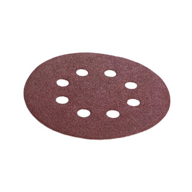 Круг наждачной на липучке с отверстиями 125 мм, бумага класс С, плотность 140 г/м2, К80, 5 ед. INTERTOOL BT-0585 Киев - изображение 3