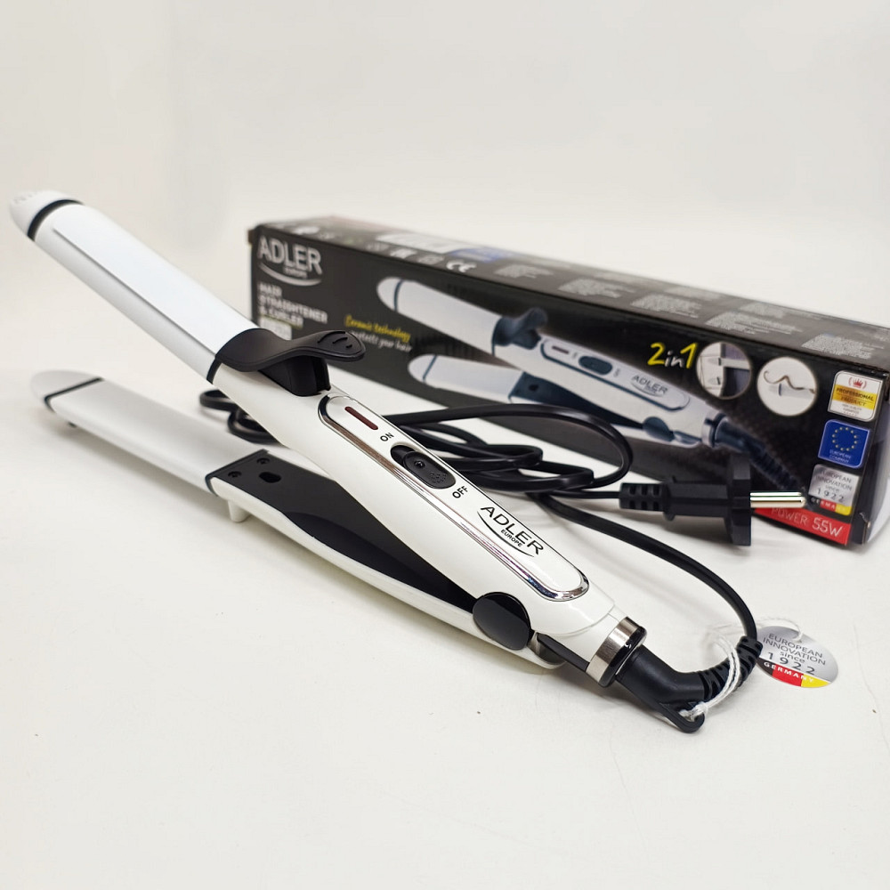 Современные щипцы для завивки волос Adler AD 2104 50Вт, Крутые плойки для волос Плойка обьема FH-61 Львов - изображение 9