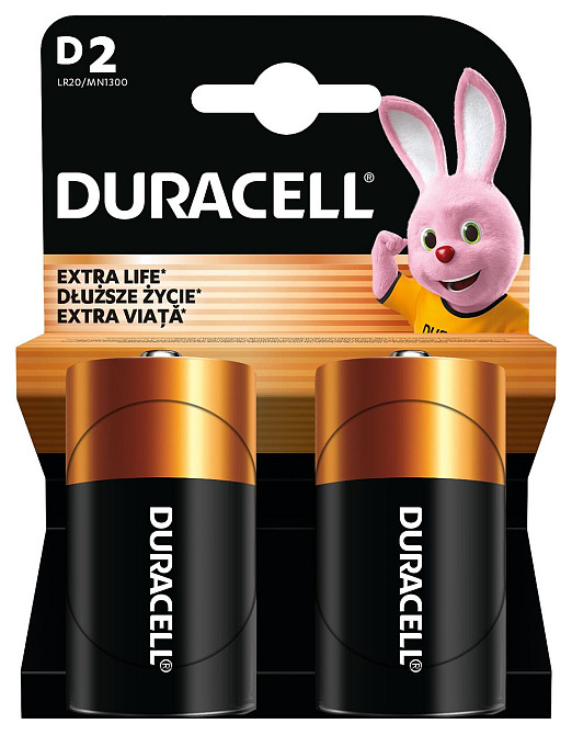 Лужні батарейки Duracell D, 2 шт. (6409611) Київ - фото 5
