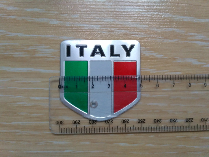 Наклейка на авто или мото Флаг №6 Италии Алюминие Киев - изображение 6