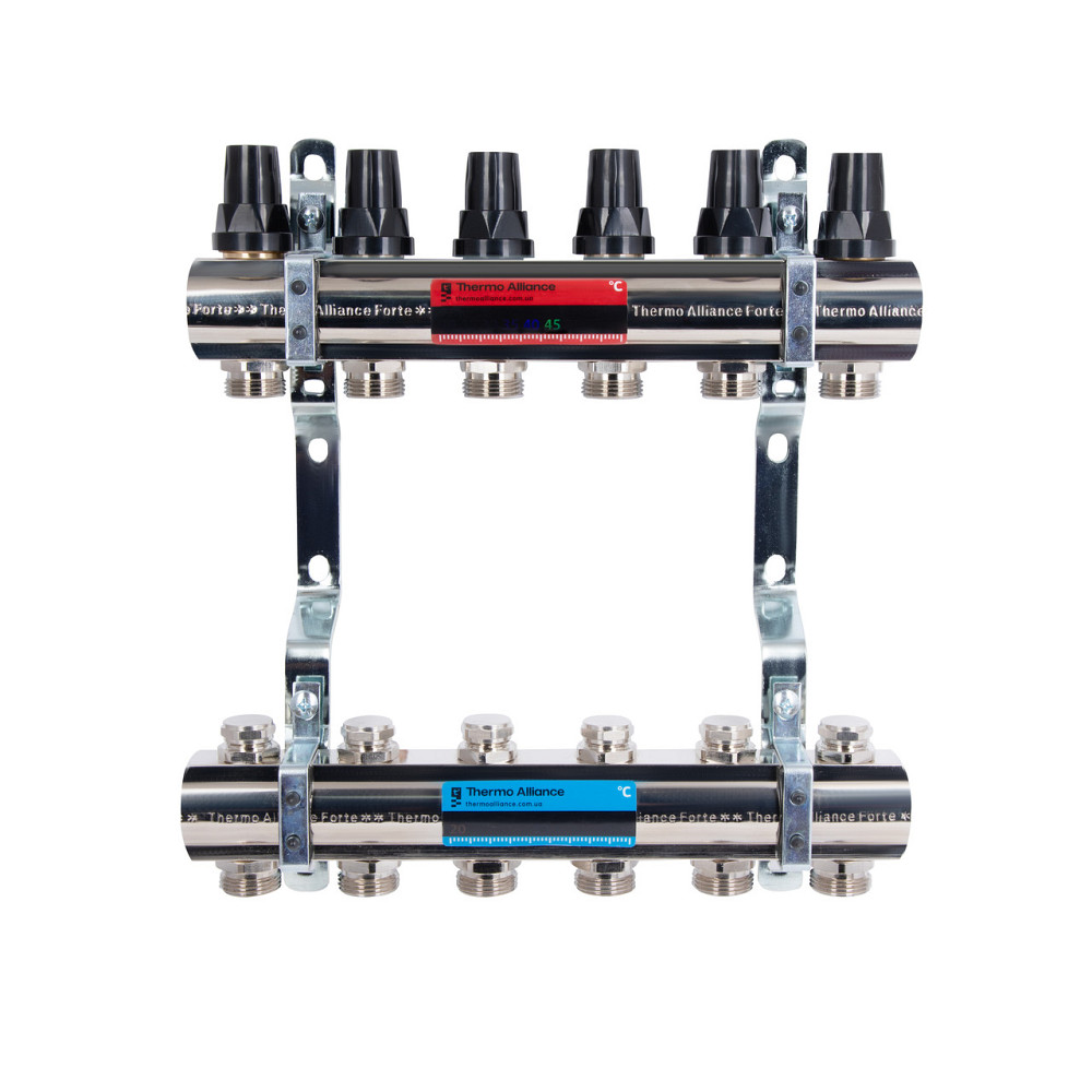 Комплект наклеек с термометром Standart для коллектора (красная+синяя) TAS342RB Thermo Alliance Киев - изображение 3