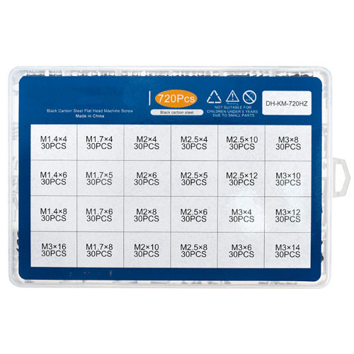 Гвинти мікрогвинти потайні для ноутбуків M1.4 М1.7 М2 М2.5 M3, 720шт, набір Вінниця - фото 1