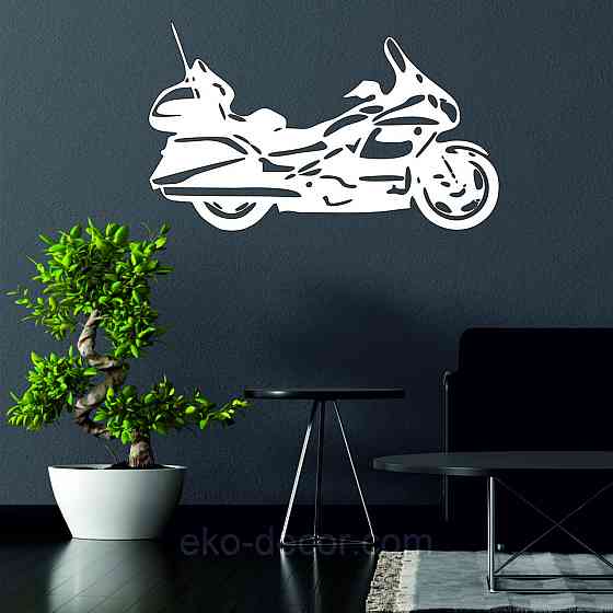 Декоративное настенное Панно «Байк» Декор на стену 90*71 см, Белый Киев