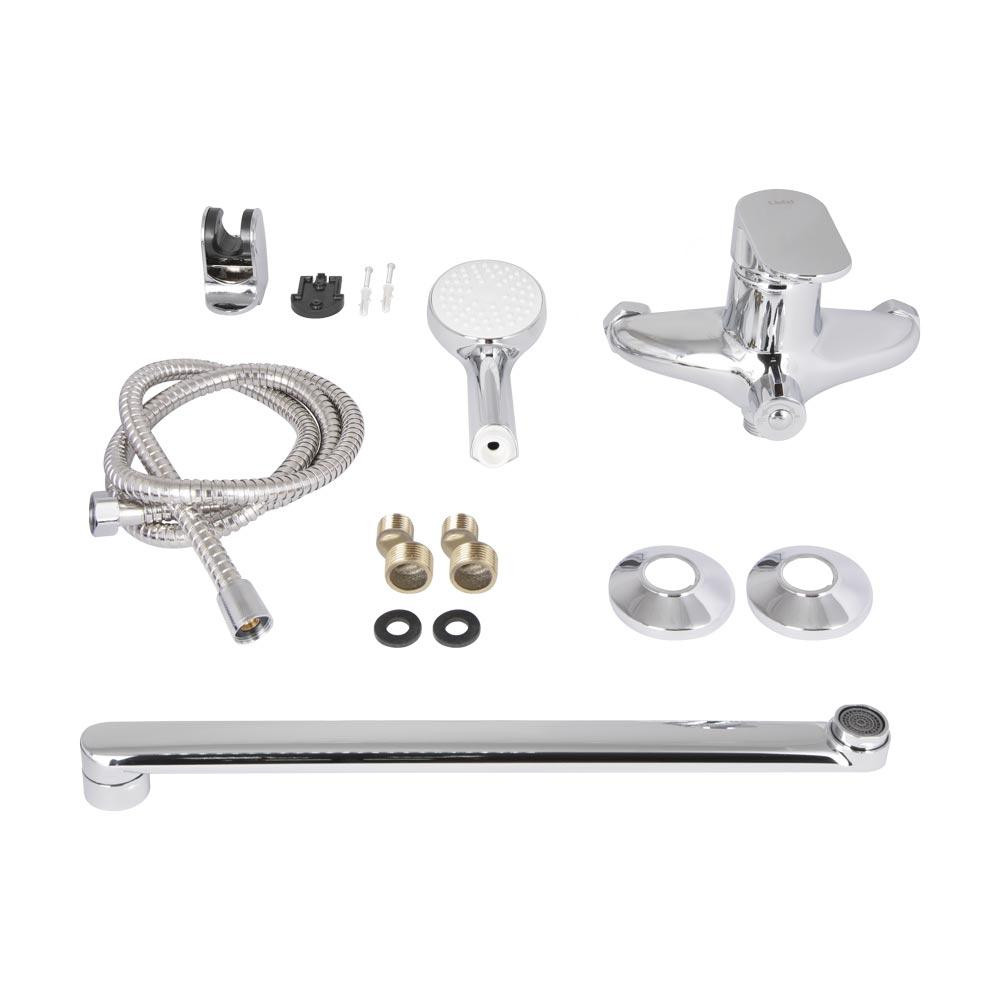 Змішувач для ванни Lidz Tani 0052 з поворотним виливом (з душовим гарнітуром) (k40) LDTAN0052CRM44960 Chrome Київ - фото 7