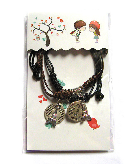 Браслеты для влюбленых парные Эйфелева башня Киев - изображение 1