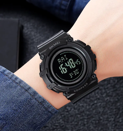 Годинник чоловічий спортивний Skmei 2233 compass з компасом (Чорний) Вінниця