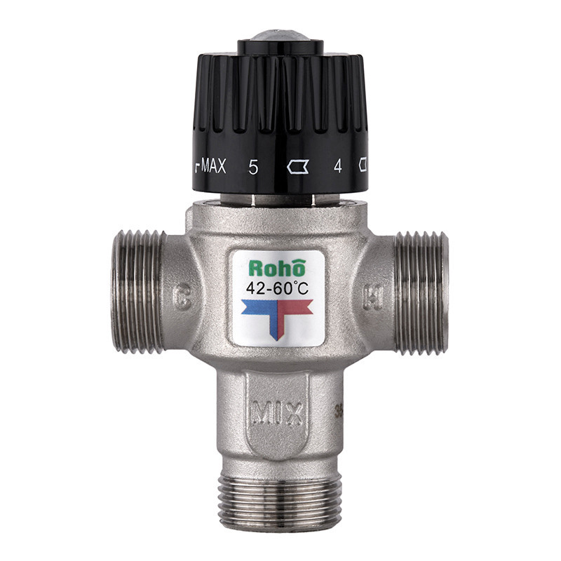 Клапан змішувальний Roho R1208-075 - 3/4" ЗР термостатичний (42-60*C) (RO1023) Київ - фото 4
