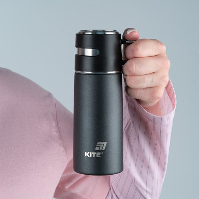 Термос Kite 350 мл чорний (K25-1223-1) Вінниця - фото 6