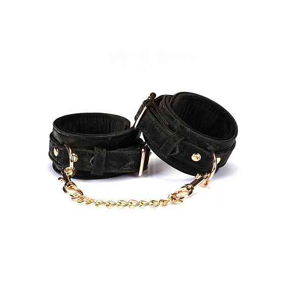 Наручники Liebe Seele Boudoir Amor Wrist Cuffs Black, соединительная цепочка на карабинах Sex Aura Киев