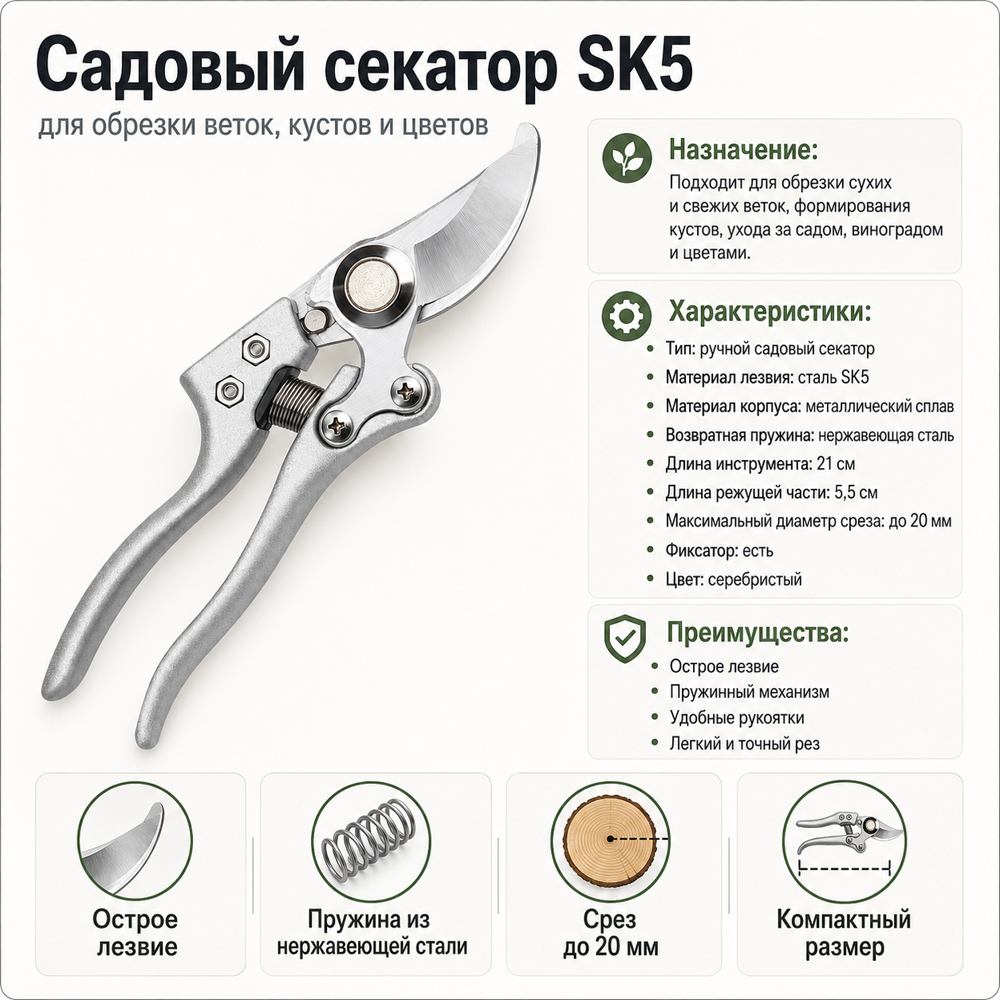 Садові ножиці, секатори, ножі (98745615) Київ - фото 12