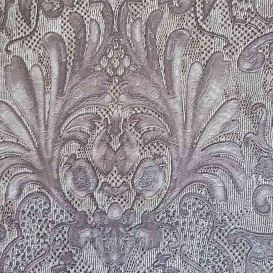 Шпалери метрові вінілові на флізелін Yuanlong Samsara метрові вензелі завитки структурні коричневі бузок Київ