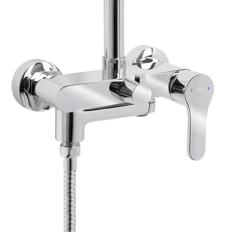 Душова система настінна з виливом Qtap Astra (k35) Chrome на три споживачі QTAST111CRM49718 Київ - фото 13
